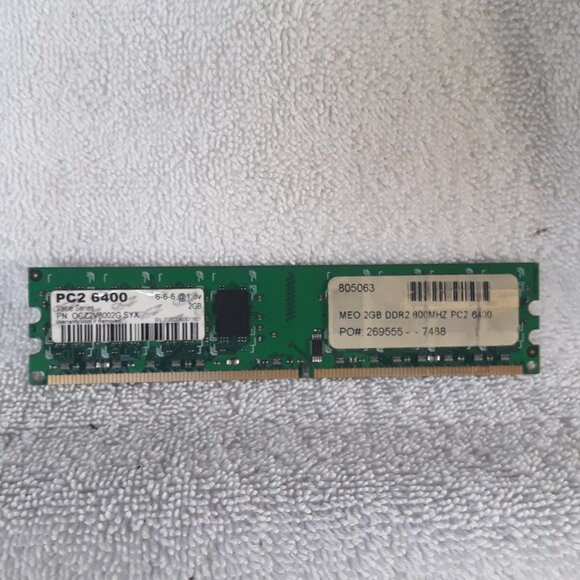 1 Stick of DDR2, 2GB, 800MHZ, PC-2, 6400 Ram/Desktop